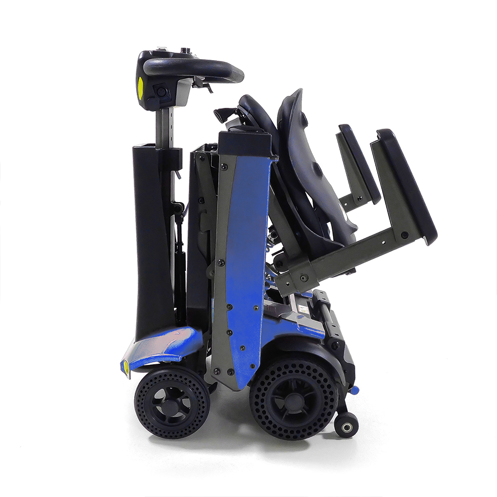 Scooters for the disabled - Intermed Smarty Folding Electric Scooter For The Elderly, 4 Wheels, Blue