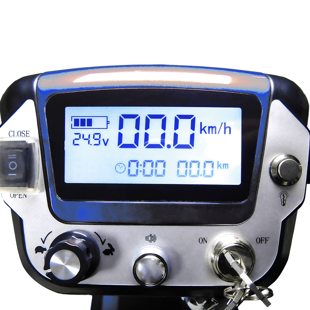 Scooters for the disabled - Intermed Smarty Folding Electric Scooter For The Elderly, 4 Wheels, Blue