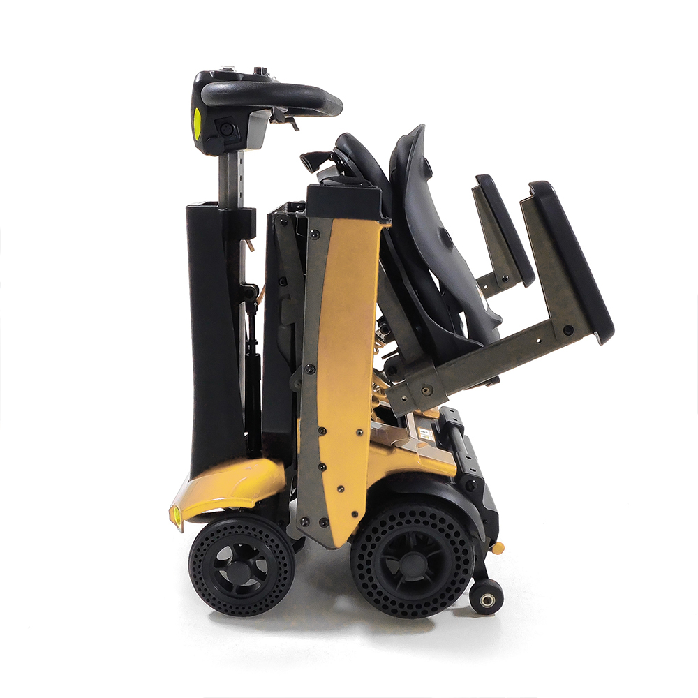 Scooters for the disabled - Intermed Smarty Folding Electric Scooter For The Elderly, 4 Wheels, Yellow