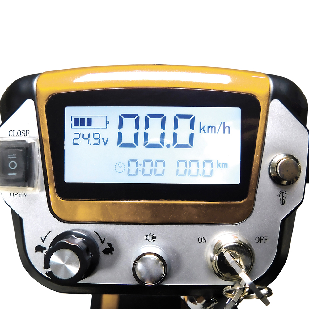 Scooters for the disabled - Intermed Smarty Folding Electric Scooter For The Elderly, 4 Wheels, Yellow