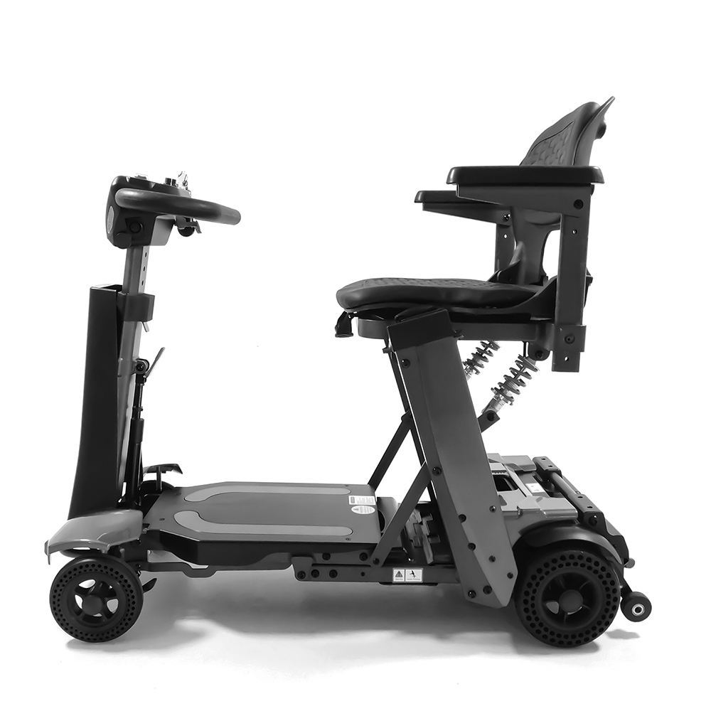 Scooters for the disabled - Intermed Smarty Folding Electric Scooter For The Elderly, 4 Wheels, Grey