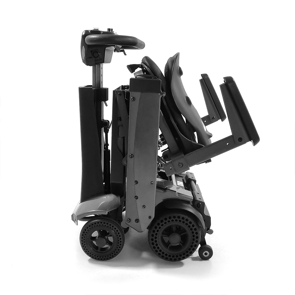 Scooters for the disabled - Intermed Smarty Folding Electric Scooter For The Elderly, 4 Wheels, Grey