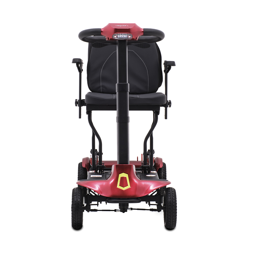 Scooters for the disabled - Intermed Regular Red Folding Electric 4-wheel Scooter For The Elderly And Disabled
