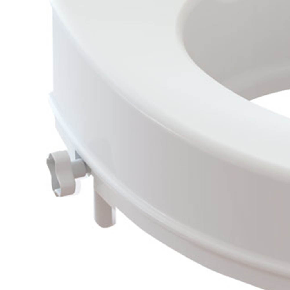 Risers for toilet bowls - Intermed Anatomical Toilet Seat Raiser With Side Fixings H 10cm