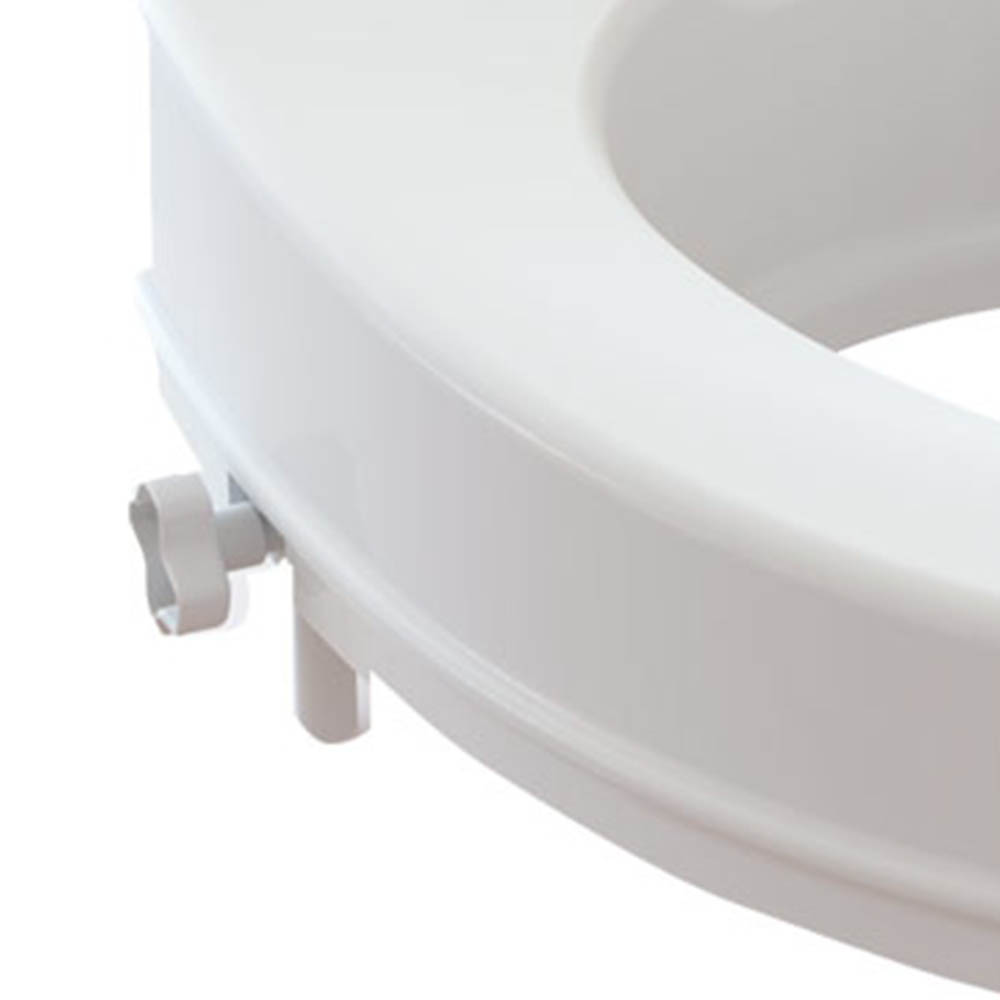 Risers for toilet bowls - Intermed Anatomical Toilet Seat Raise With Side Fixings H 6cm