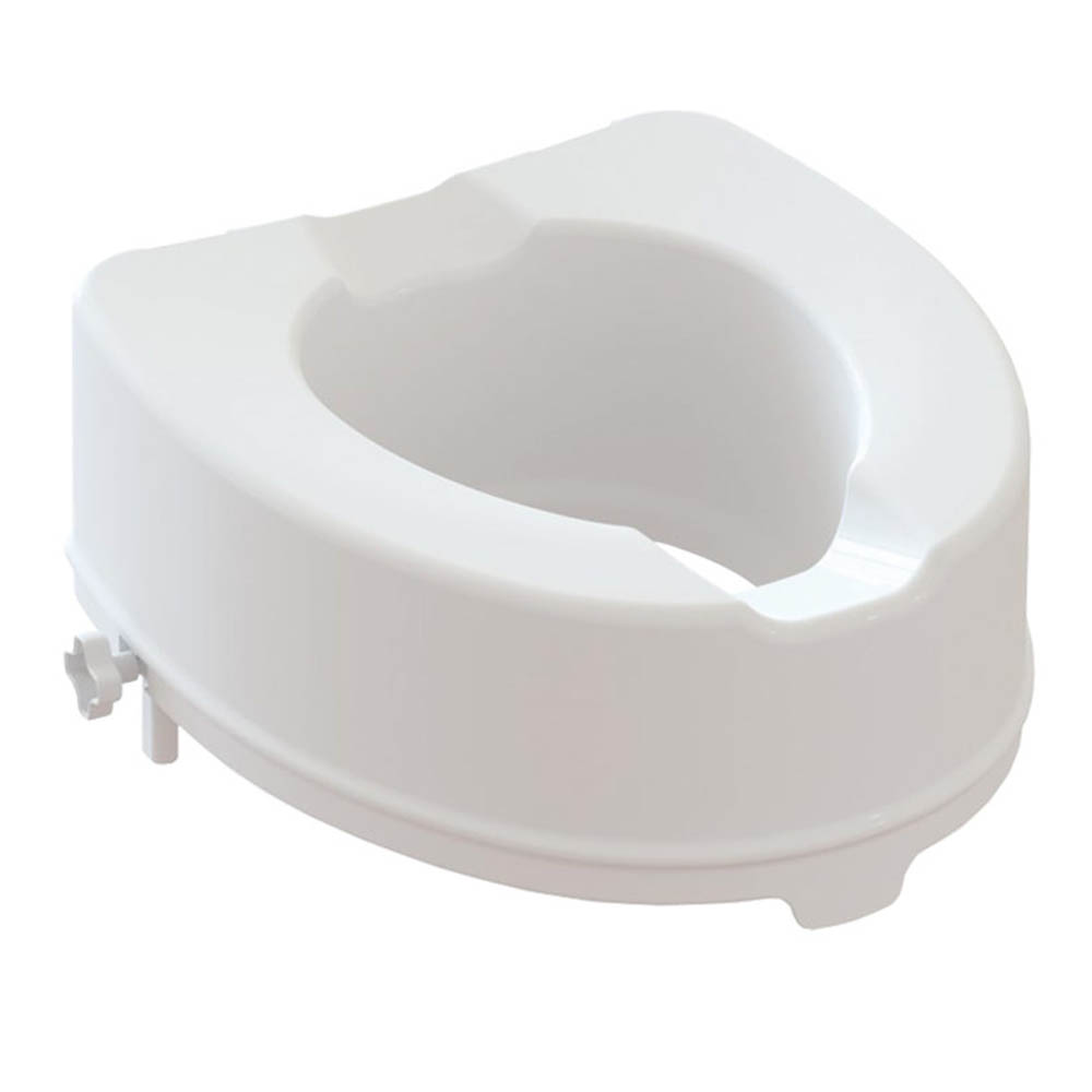 Risers for toilet bowls - Intermed Anatomical Toilet Seat Raise With Side Fixings H 14cm