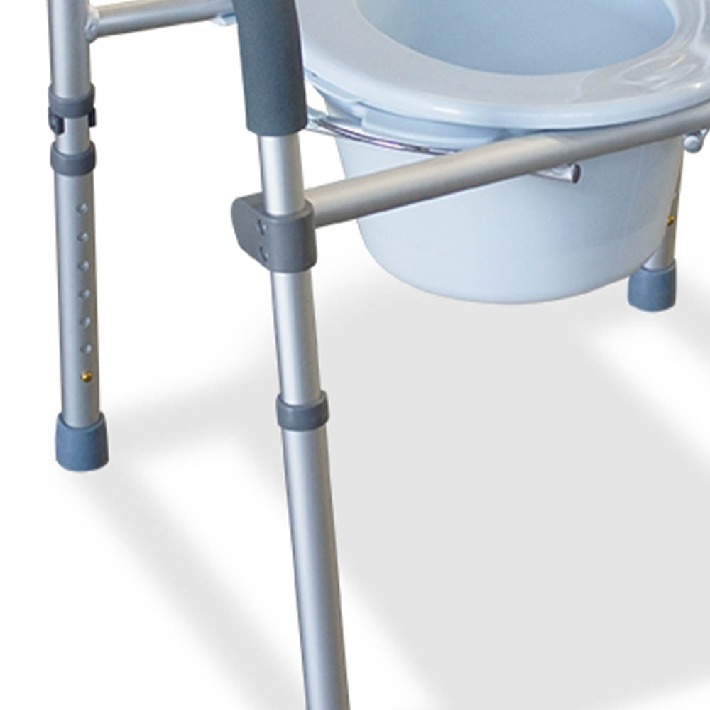 Toilet and shower chairs - Intermed 4-in-1 Aluminum Folding Toilet Seat