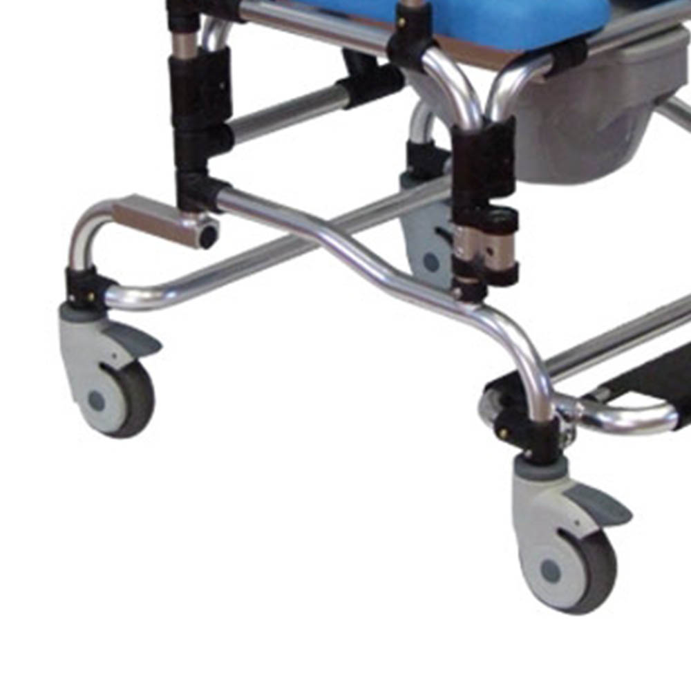 Toilet and shower chairs - Intermed Comfortable Shower Chair With Toilet, Tilting Backrest And Wheels
