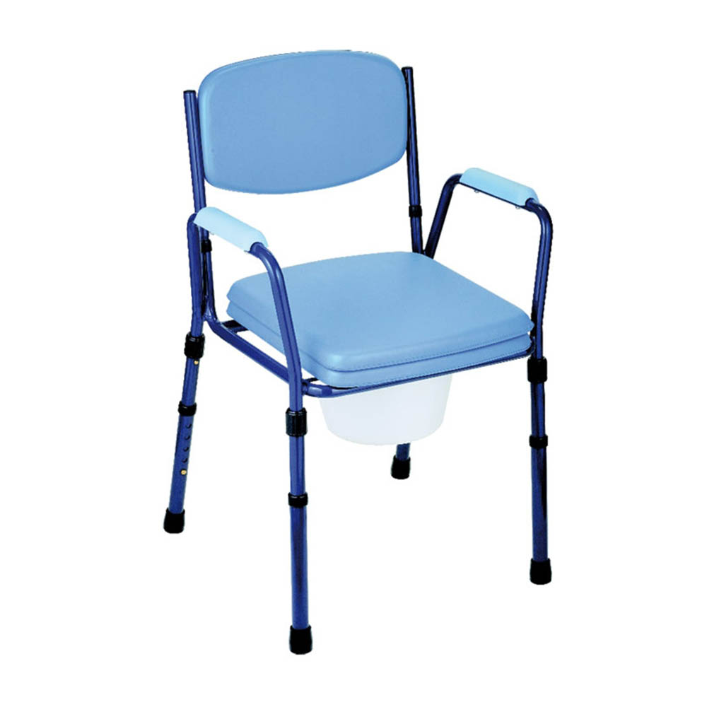 Toilet and shower chairs - Intermed Comfortable Toilet Chair With Adjustable Height And Removable Legs 