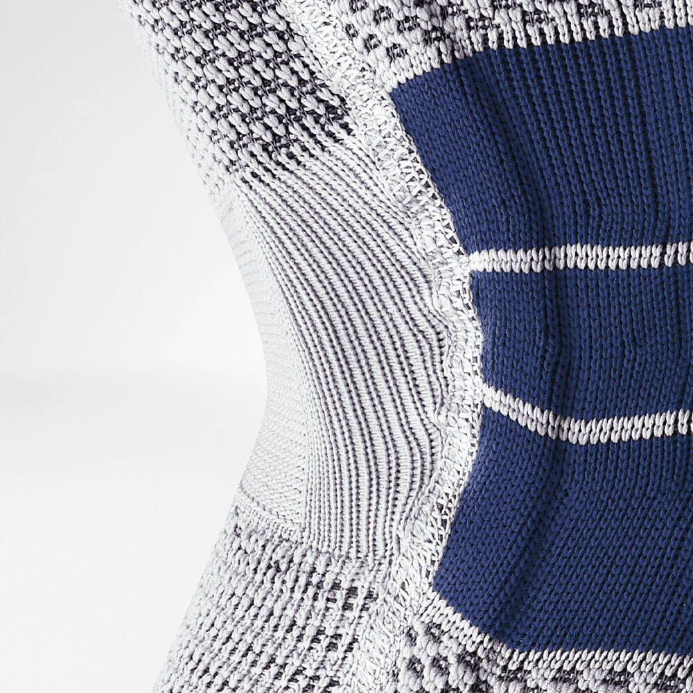 Knee braces - Bauerfeind Genutrain S Black Left Knee Brace With Lateral Stabilizing Stays