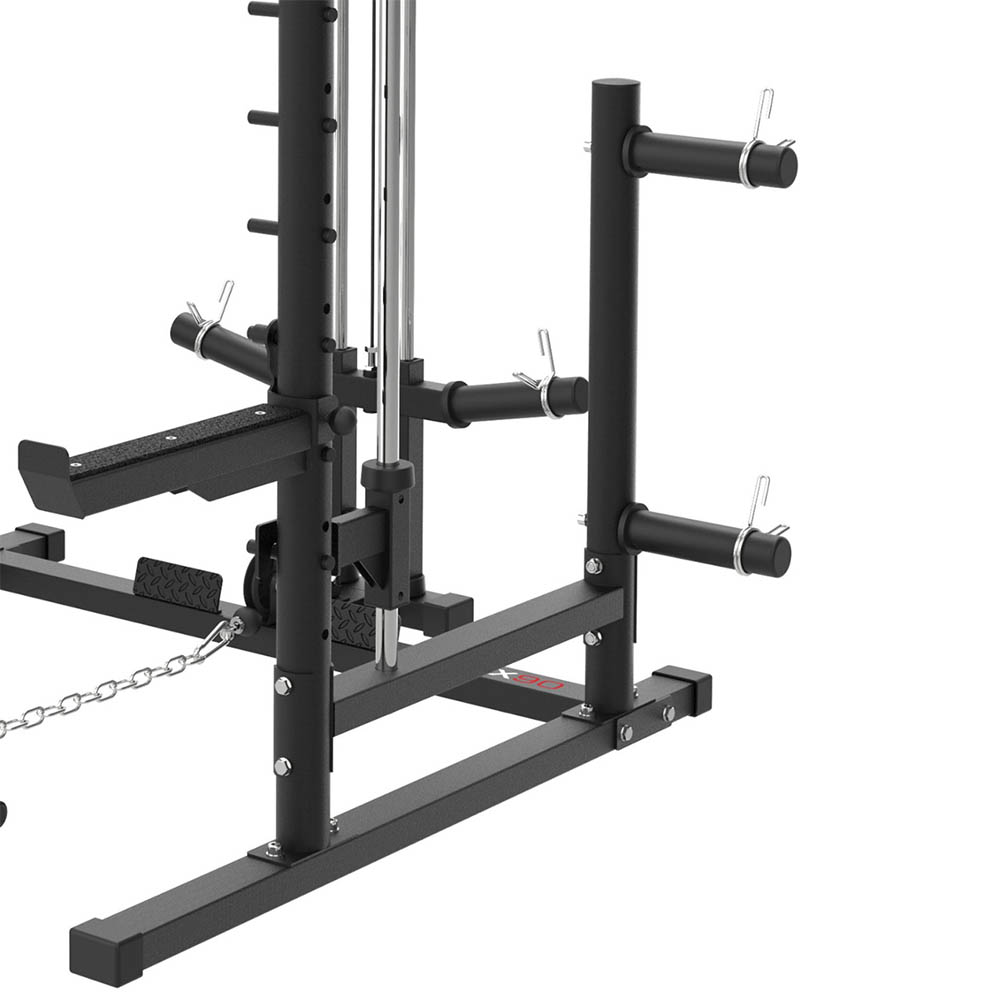 Multifunction Stations - Toorx Wlx 90 Smith Machine Squat Stand High And Low Pulley Multifunction Station