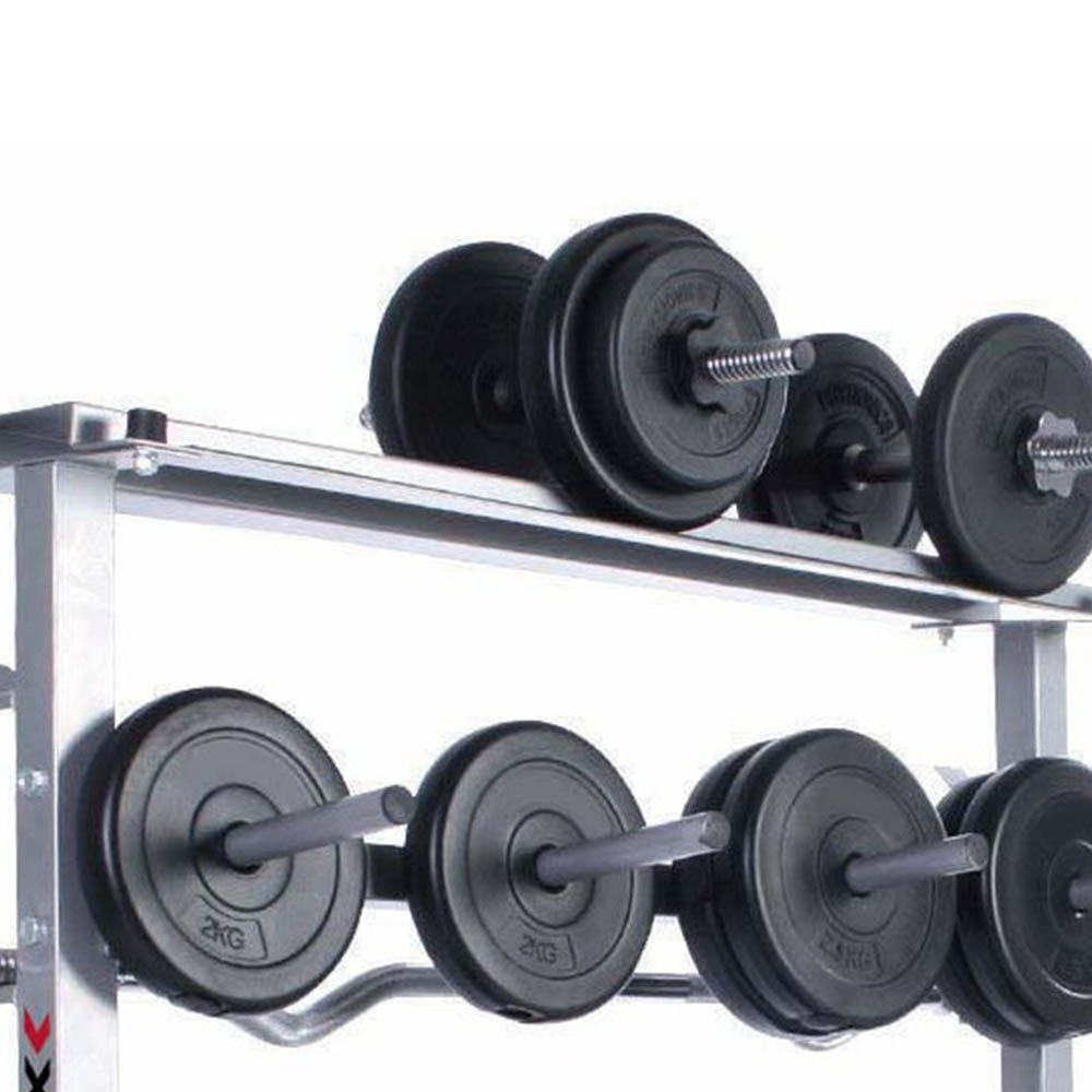 Weights Rack and Dumbbells - Toorx Rpmdb-b Dumbbell, Disc And Barbell Rack    