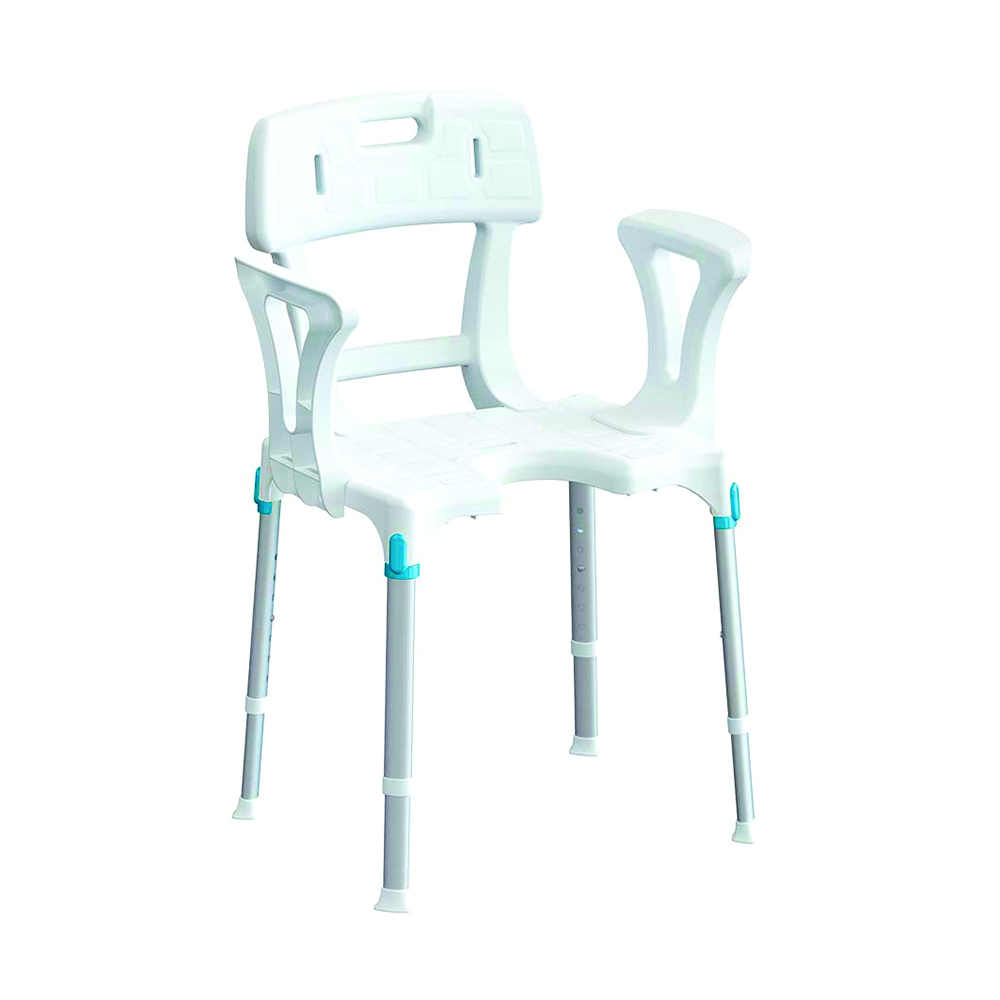Bath and shower chairs - Intermed Shower Chair With Armrests For The Disabled And Elderly