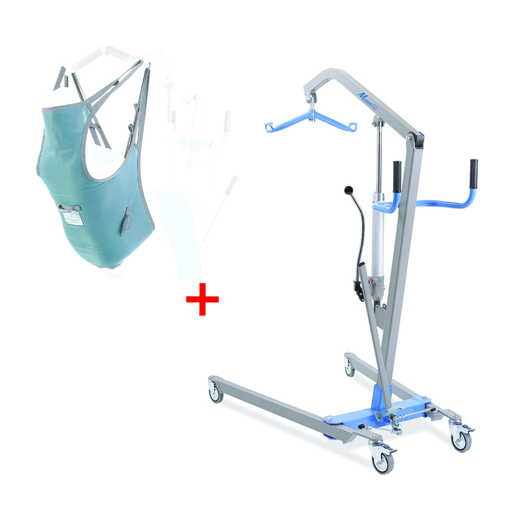 Lifters and verticalizers - Mopedia Muevo L 150kg Hydraulic Patient Lift + Harness