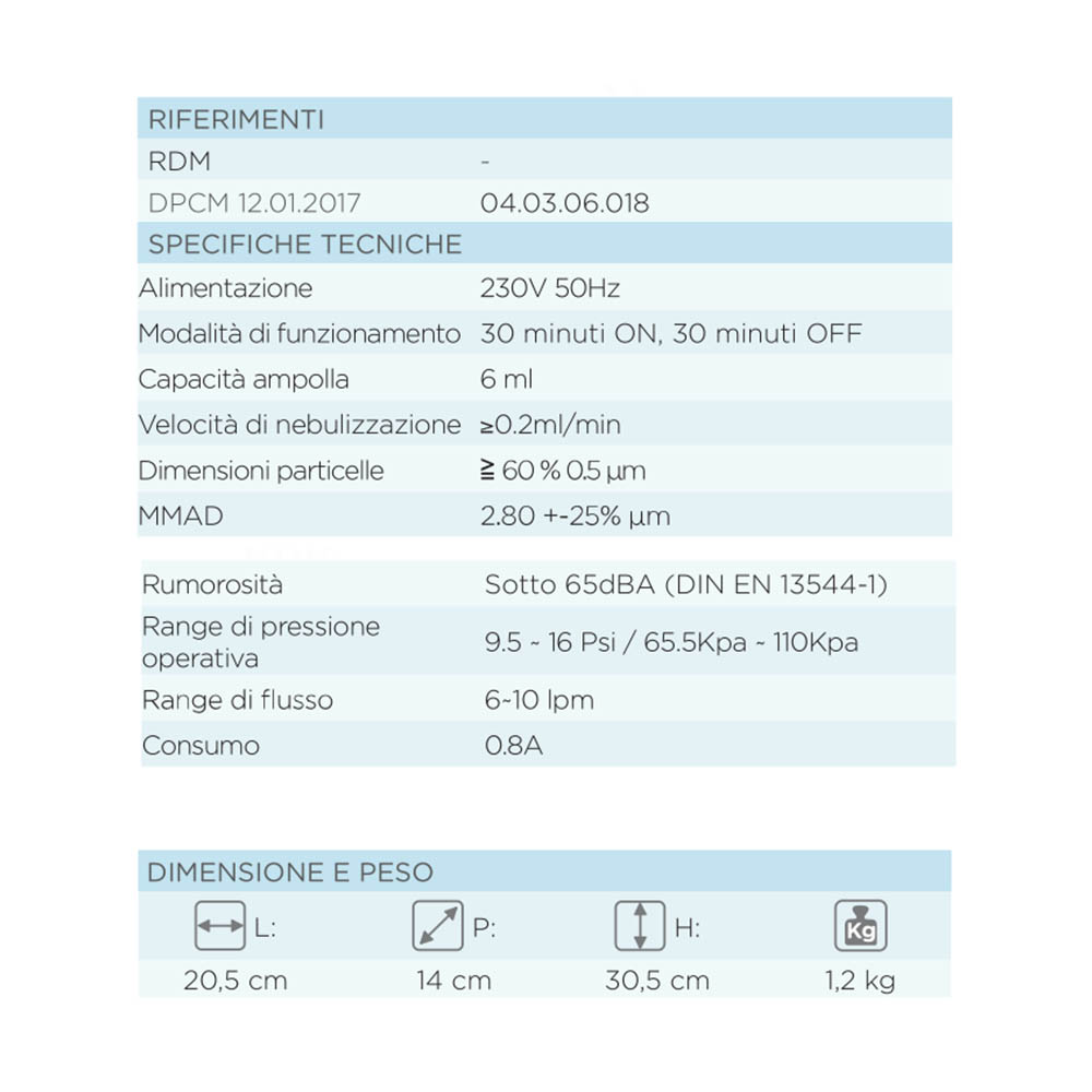 Aerosol and Breath Therapy - Kyara Aerosol With Accessory Compartment Piston Compressor