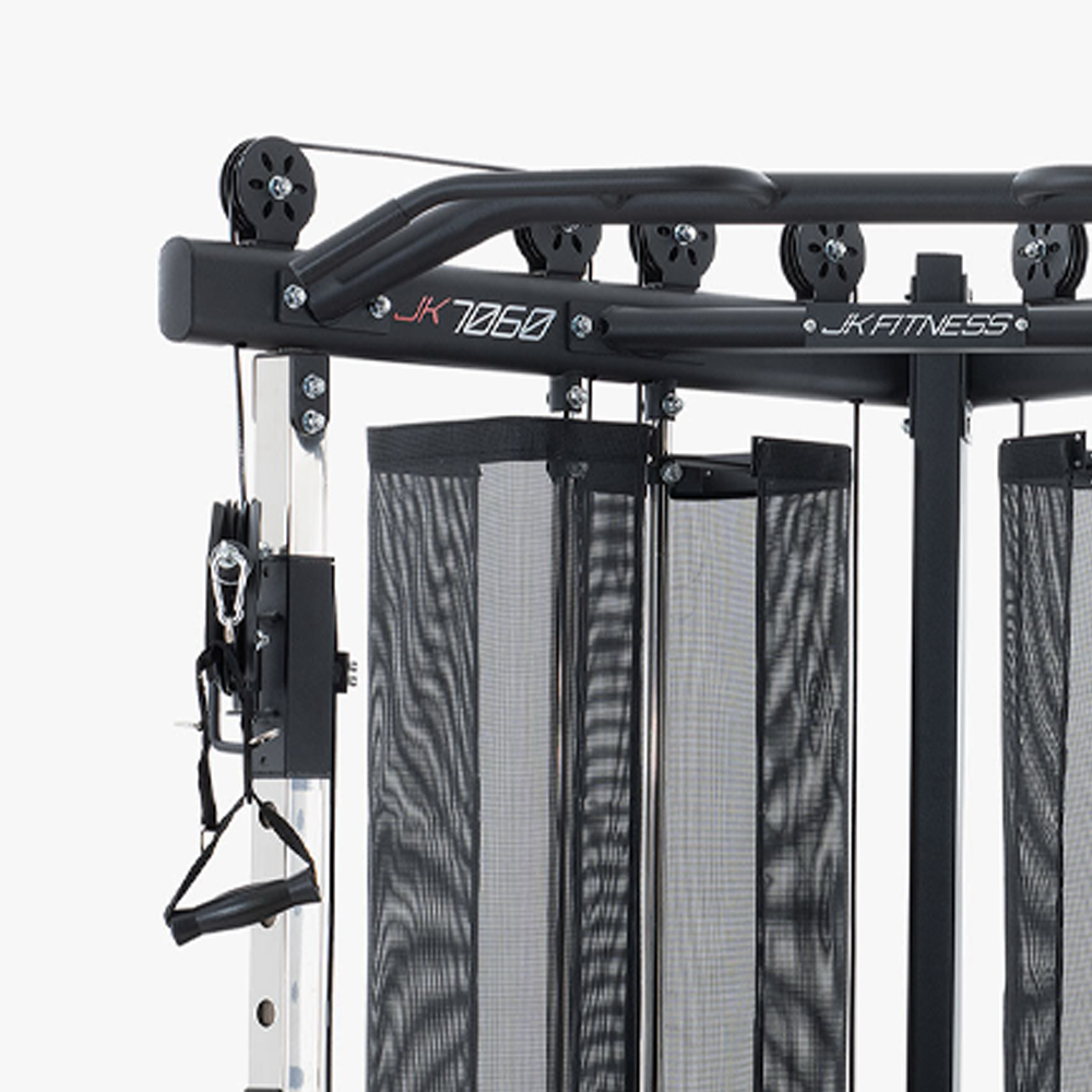 Multifunction Stations - JK Fitness Jk7060 Dual Pulley Multifunction Station With 2x73kg Weight Stack