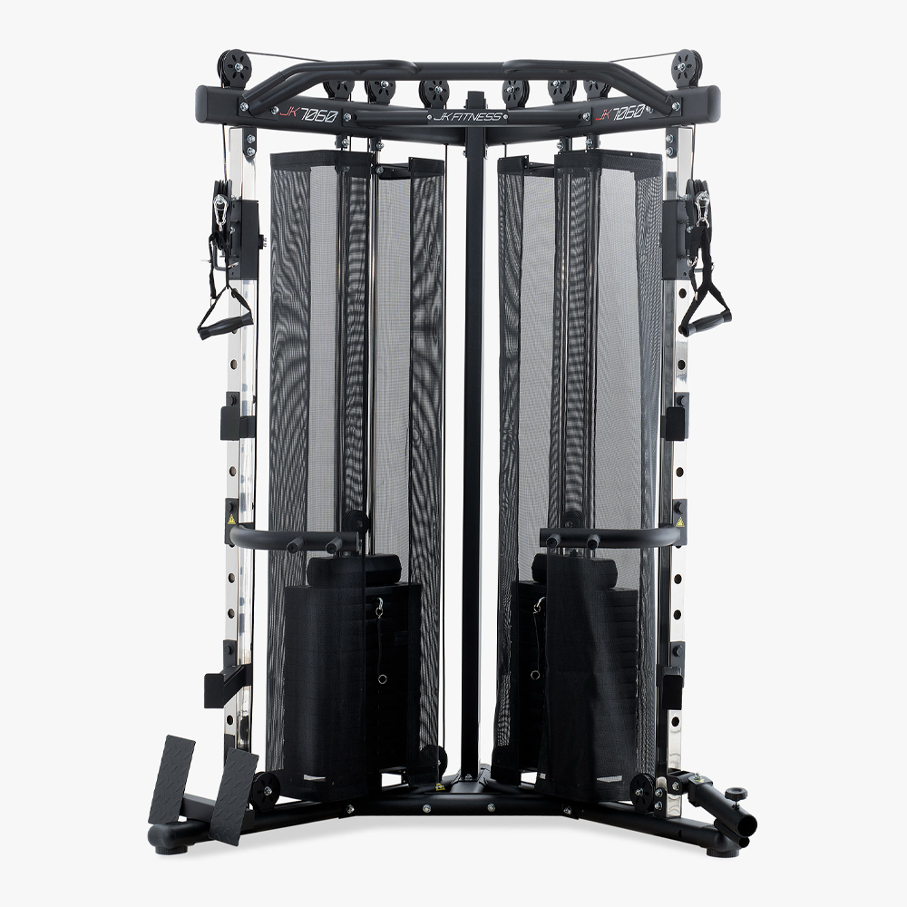 Multifunction Stations - JK Fitness Jk7060 Dual Pulley Multifunction Station With 2x73kg Weight Stack