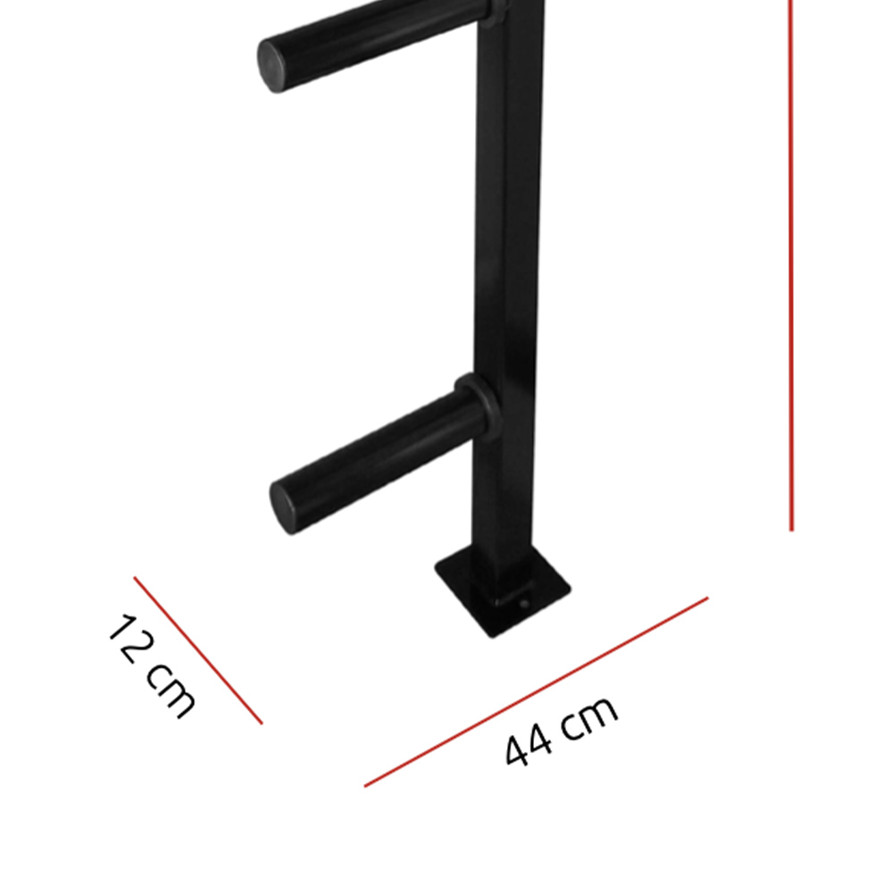 Rack de pesas y mancuernas - Diamond Rack De Discos De Pared Con 4 Posiciones