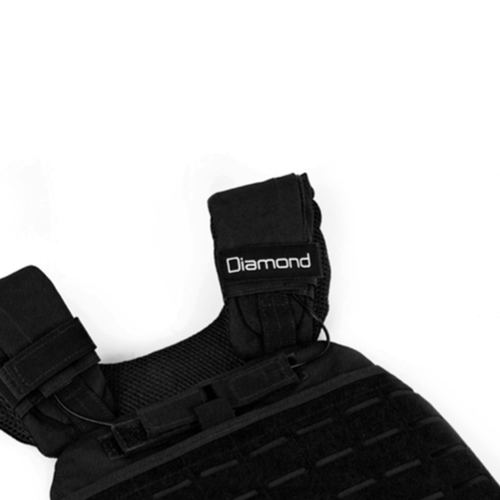 Functional Training - Diamond Tactical Vest 9 Kg With 1 Plate Of 4 Kg + 2 Plates Of 2 Kg