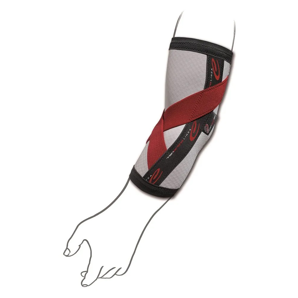 Elbow braces - Tenortho Elastic Elbow Brace In Carbon Fiber And Integrated Taping
