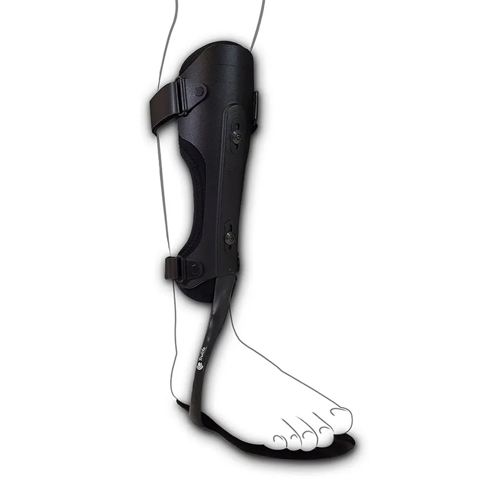 Foot braces - Tenortho Afo Matrix Carbon Brace For Left Dangling Foot With Adjustable Tibial