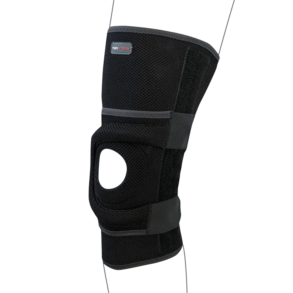 Knee braces - Tenortho Newmesh Left Knee Brace With Stays And Dynamic Stabilizer