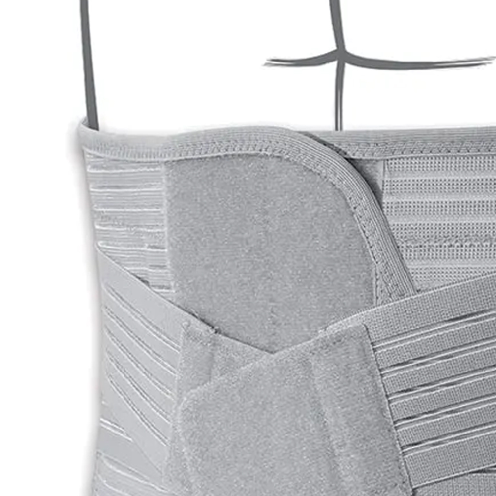 Tutori Tronco - Tenortho Fascia Tutore Corsetto Millerighe Lombare Grey