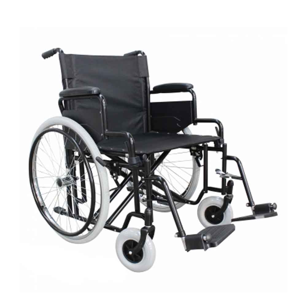 Carrozzine disabili - Intermed Sedia A Rotelle Per Disabili Carrozzina Bariatrica Autospinta Pieghevole