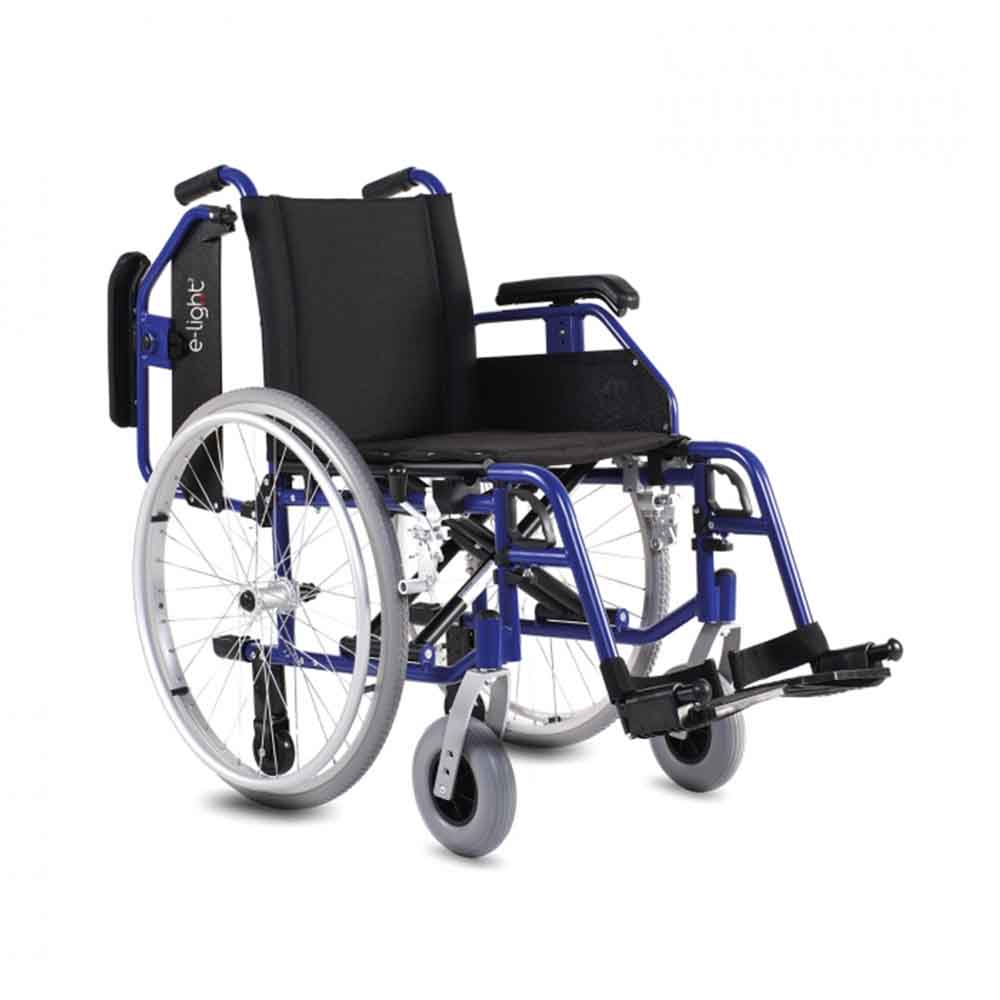 Carrozzine disabili - Intermed Sedia A Rotelle Per Disabili E-light 2p Carrozzina Pieghevole Autospinta