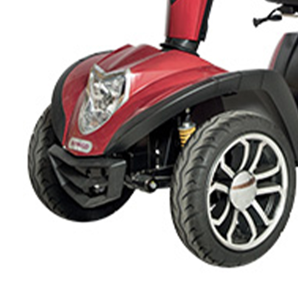 Scooters per Disabili - Wimed Scooter Disabili Anziani Elettrico 4 Ruote Tiger Rosso Per Esterno