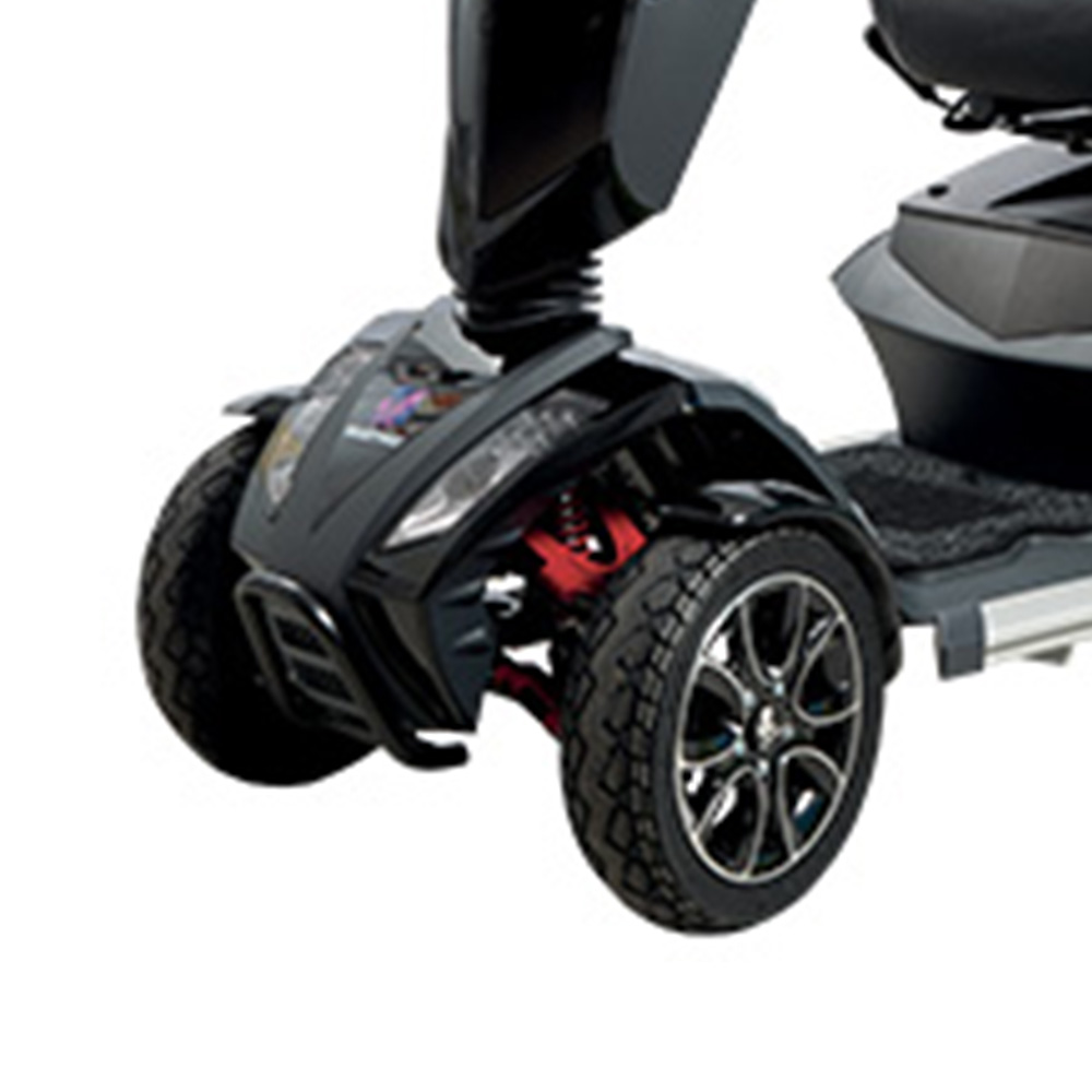 Scooters per Disabili - Wimed Scooter Disabili Anziani Elettrico 4 Ruote Sport Nero S12s