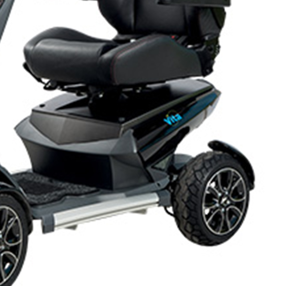 Scooters per Disabili - Wimed Scooter Disabili Anziani Elettrico 4 Ruote Sport Nero S12s