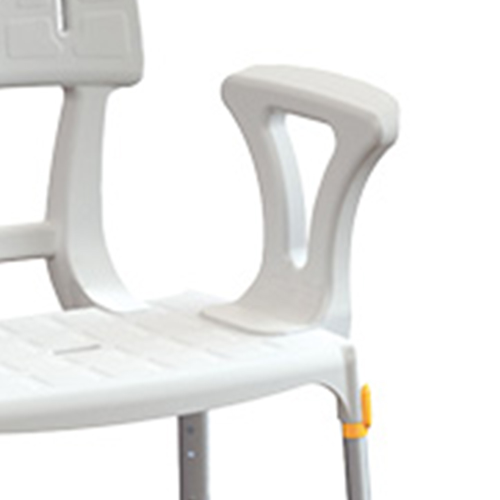 Sedie per vasca e doccia - Wimed Sedia Doccia Regolabile Disabili King Bianco Con Schienale E Braccioli