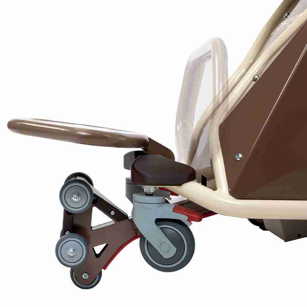 Montascale - Antano Montascale A Ruote Antiribaltamento Gecko Seat 180kg Con Seggiolino