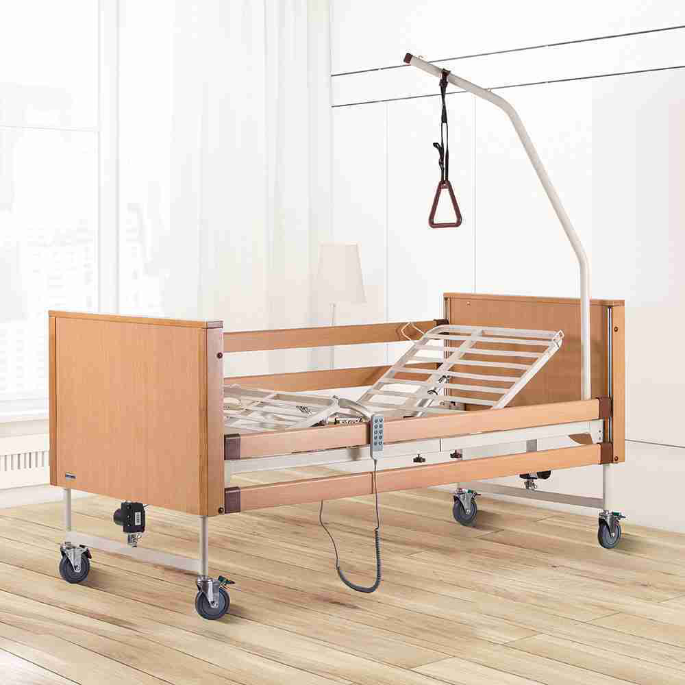 Letti da Degenza - Antano Letto Da Degenza Elettrico Socrate Elevabile In Altezza + Asta Sollevamalati
