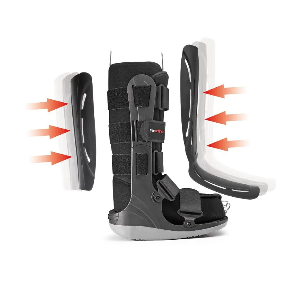 Foot braces - Tenortho To4301 High Semi-rigid Pneumatic Boot Foot Brace