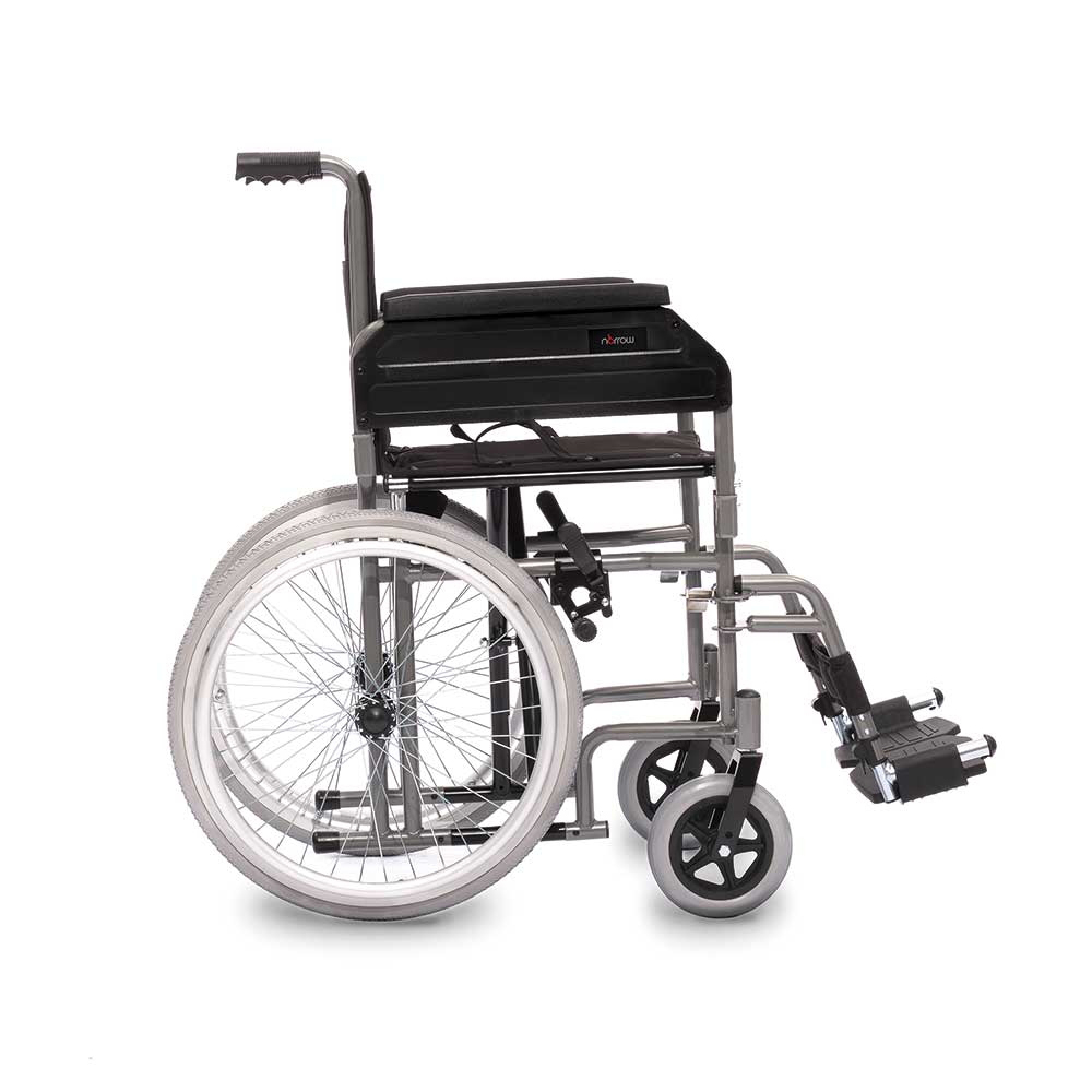 Carrozzine disabili - Intermed Sedia A Rotelle Per Disabili Carrozzina Slim Narrow Ii Passaggi Stretti Autospinta