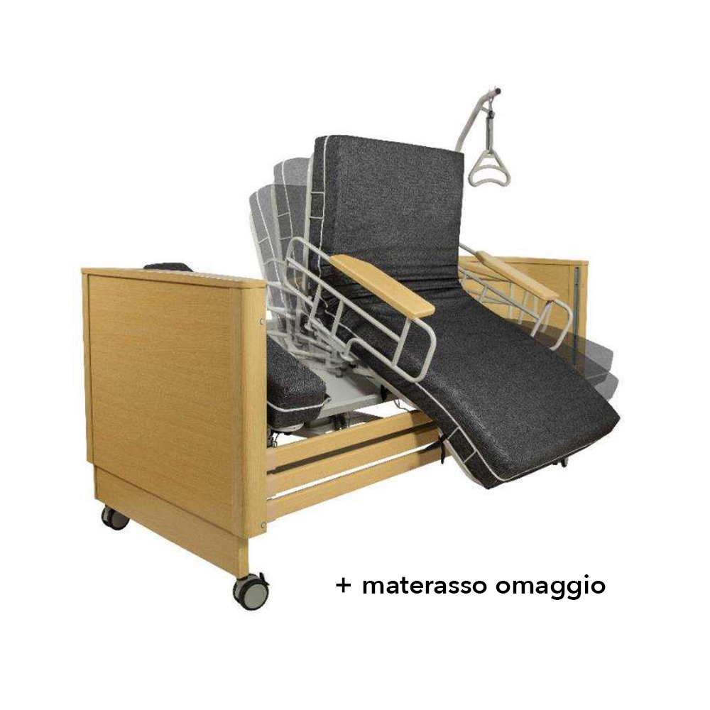 Letti da Degenza - Wimed Letto Degenza Ortopedico Elettrico Twist Girevole A Sinistra